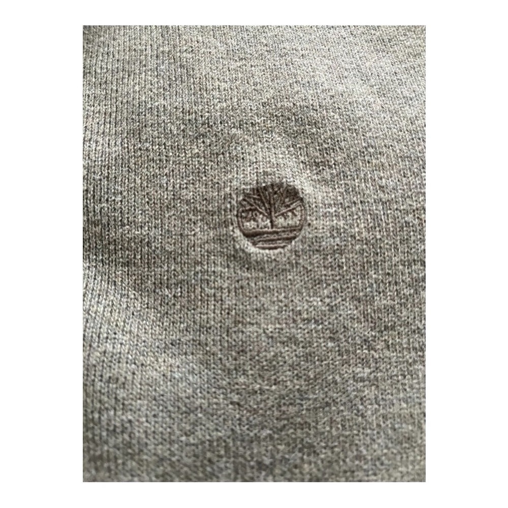 Timberland Men’s Full Zip Olive Green Logo Sweater Size Large - Picture 7 of 10
